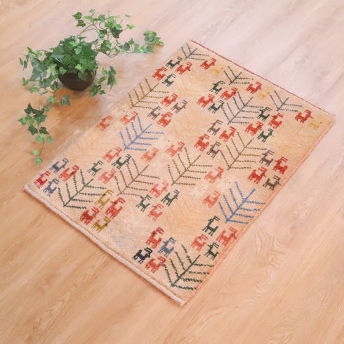 ギャッベ絨毯 「満員御礼」 9306379【85×63】