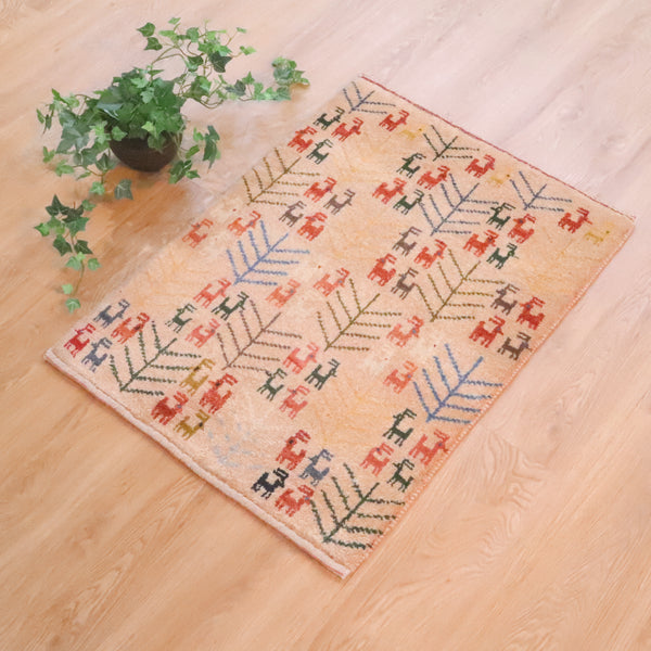 ギャッベ絨毯 「満員御礼」 9306379【85×63】