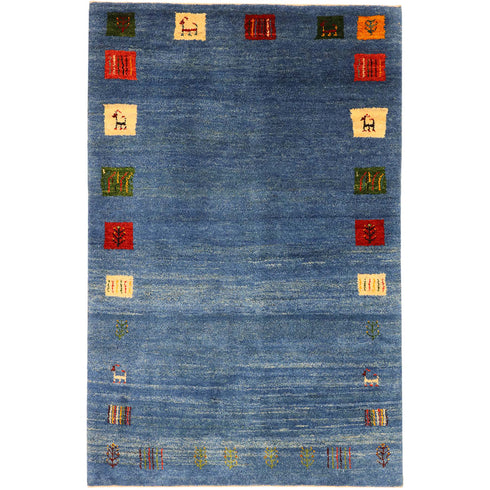 ギャッベ絨毯「羊さんの足が…」9310423【180×117】