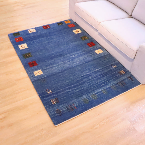 ギャッベ絨毯「羊さんの足が…」9310423【180×117】