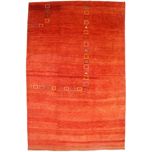 ギャッベ絨毯「遊牧の息吹を宿す赤 931325【307×200】