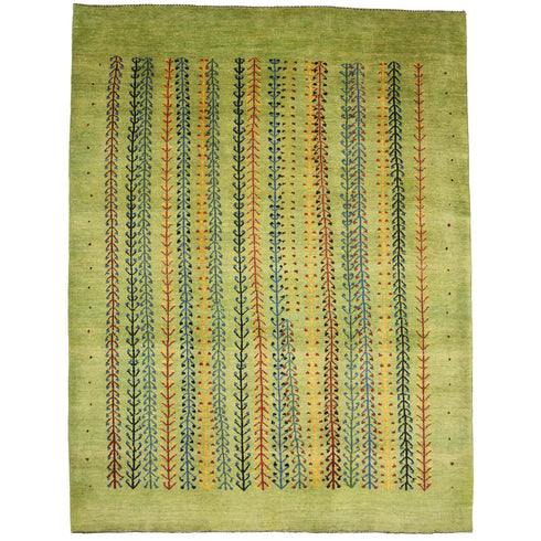 ギャッベ絨毯 「草木の彩り」 9313358【225×173】