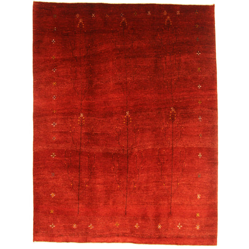 ギャッベ絨毯「赤が織りなす活気」 9314087【229×176】