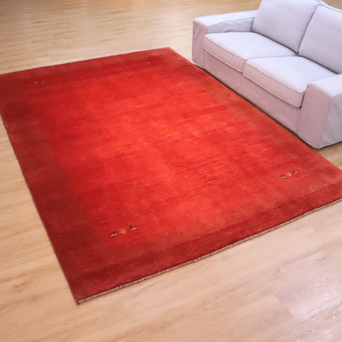 ギャッベ絨毯「四隅のかわいい文様」9314372【292×204】