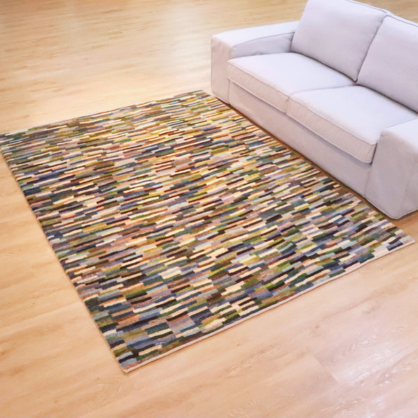 ギャッベ絨毯 「風彩の記憶」 9316197【216×167】