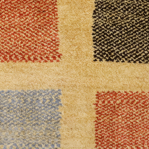 ギャッベ絨毯「碁盤の目」931688【157×114】