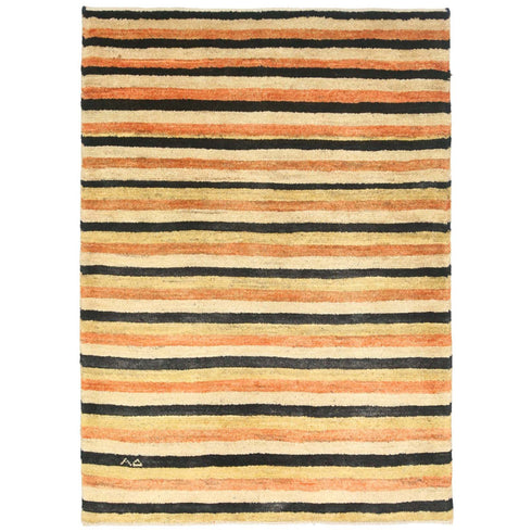 ギャッベ絨毯 「合わせやすい色合い」 931801【107×77】