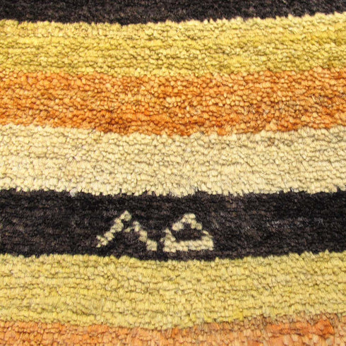 ギャッベ絨毯 「合わせやすい色合い」 931801【107×77】