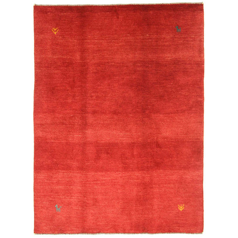 ギャッベ絨毯「朝焼けの色彩がゆらぐ」9319109【194×144】