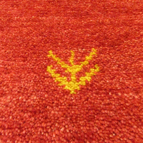 ギャッベ絨毯「朝焼けの色彩がゆらぐ」9319109【194×144】