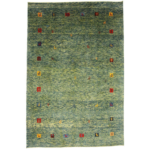 ギャッベ絨毯「涼しげな草原」9319719【261×175】