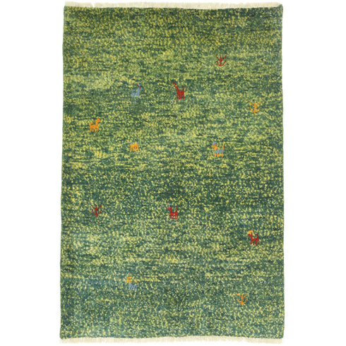 ギャッベ絨毯 「春が待ち遠しい」 9319727【126×84】