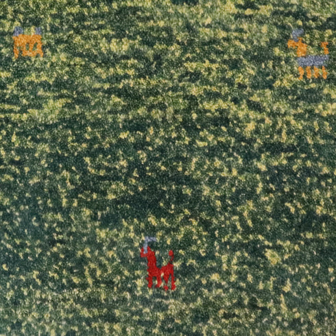 ギャッベ絨毯 「春が待ち遠しい」 9319727【126×84】