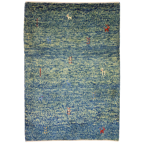 ギャッベ絨毯 「ドット柄」 9319729【125×86】