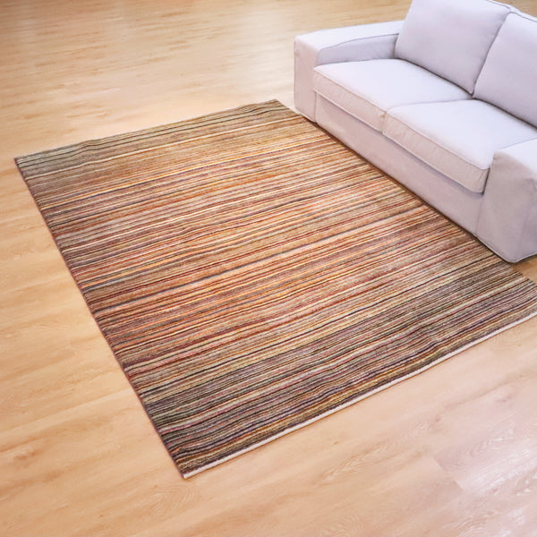 ギャッベ絨毯「表情を変える色のレイヤー」 9404691【238×170】