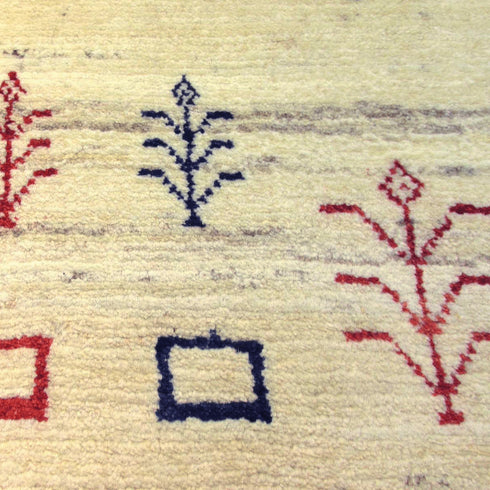 ギャッベ絨毯 「手??」 9414690【119×75】