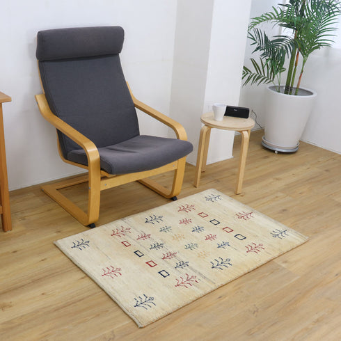 ギャッベ絨毯 「手??」 9414690【119×75】