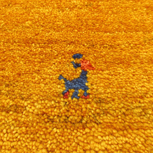 ギャッベ絨毯「黄金色の原っぱ」9502112【145×97】