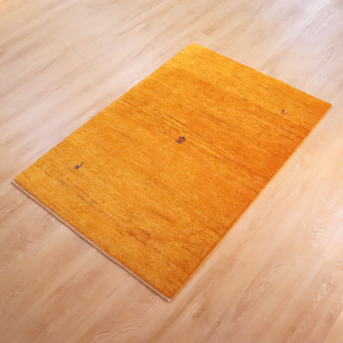 ギャッベ絨毯「黄金色の原っぱ」9502112【145×97】