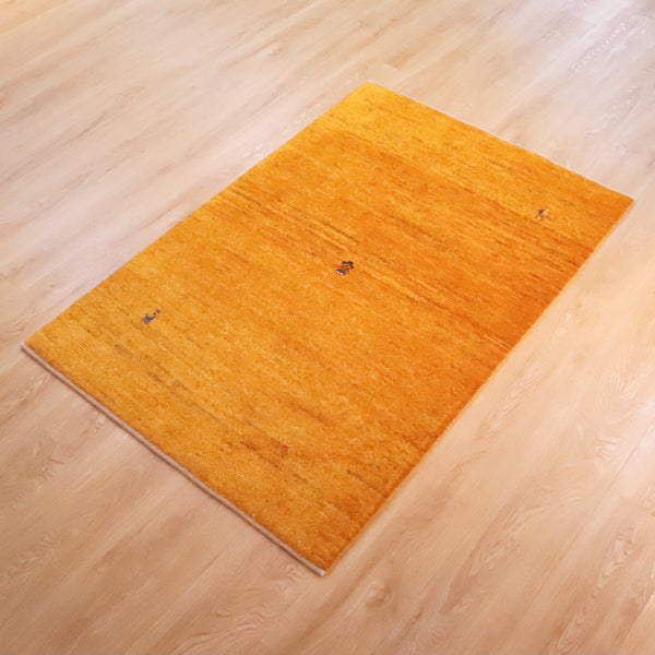 ギャッベ絨毯「黄金色の原っぱ」9502112【145×97】