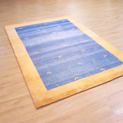 ギャッベ絨毯「黄色い羊さんたち」950458【303×207】