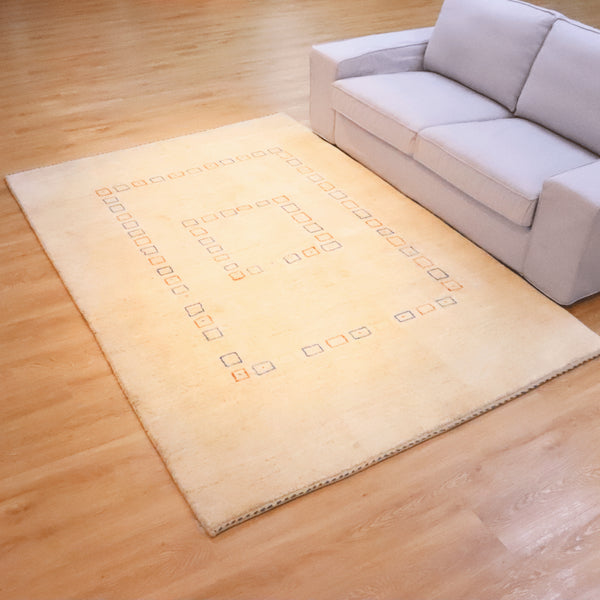 ギャッベ絨毯 「彩りの文様」 950464【240×163】