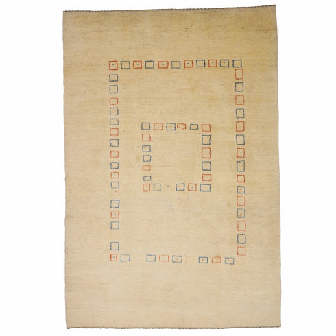 ギャッベ絨毯 「彩りの文様」 950464【240×163】