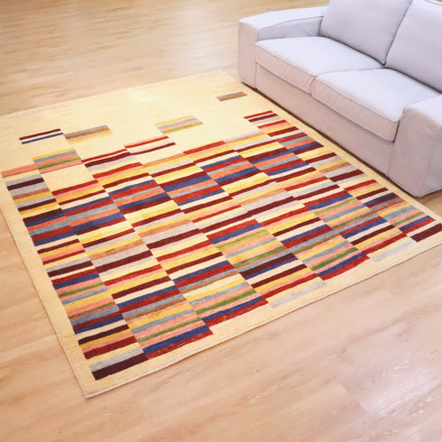 ギャッベ絨毯「安らぎの輪 9507468【247×204】