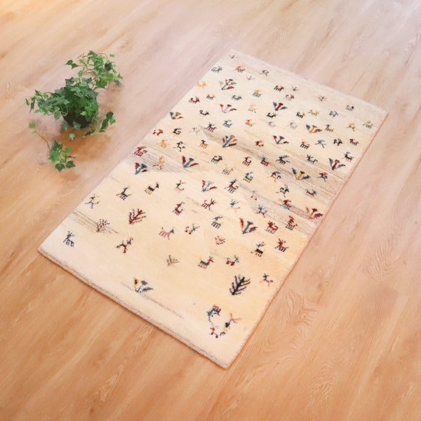 ギャッベ絨毯 「パーティー」 9508441【126×73】