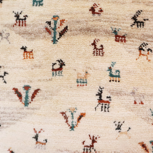 ギャッベ絨毯 「パーティー」 9508441【126×73】