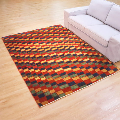 ギャッベ絨毯 「色重ね」 951039【230×165】