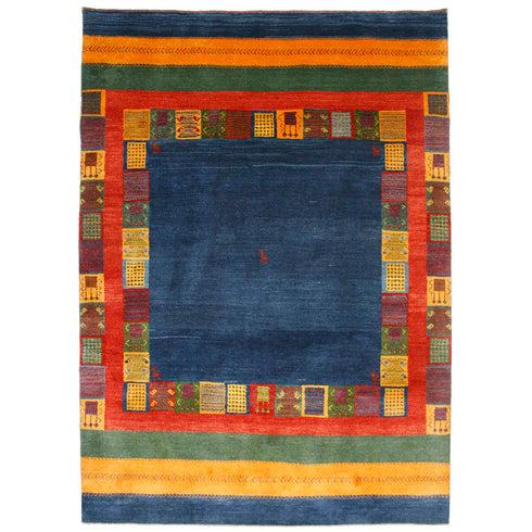 ギャッベ絨毯「夏祭りの公園」9510682【249×178】