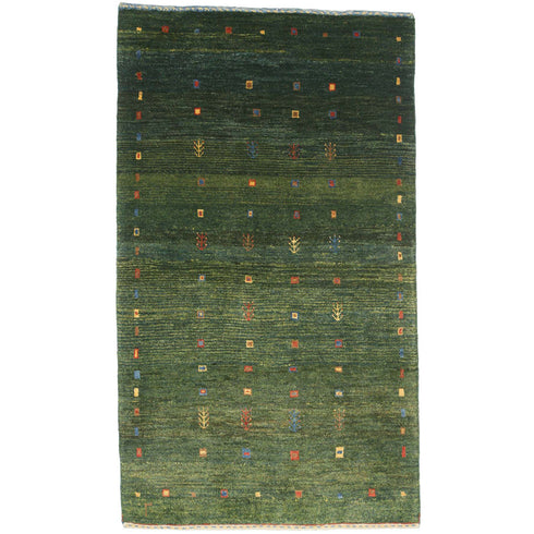 ギャッベ絨毯「カラフルで細かい文様」960096【146×86】