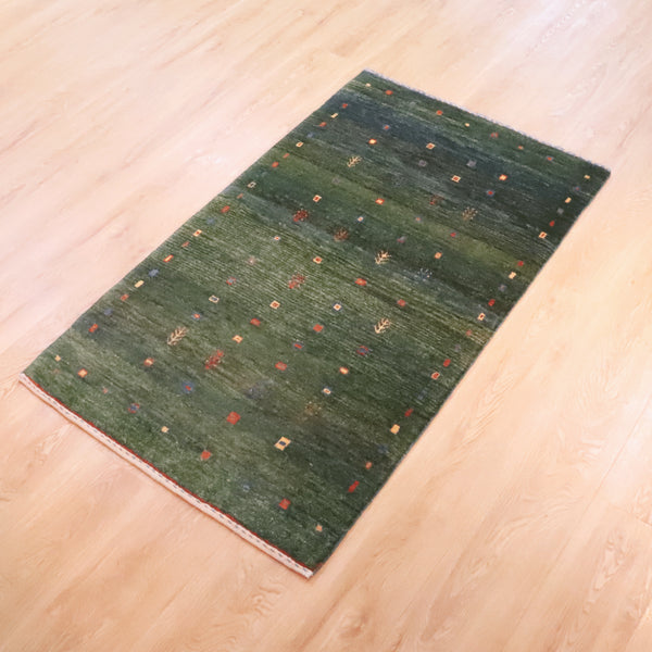 ギャッベ絨毯「カラフルで細かい文様」960096【146×86】