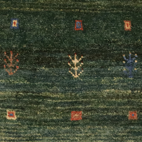 ギャッベ絨毯「カラフルで細かい文様」960096【146×86】