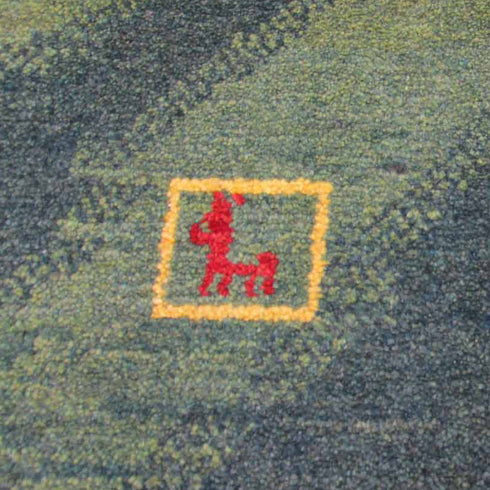 ギャッベ絨毯「草原を吹きぬける風」960838【149×98】