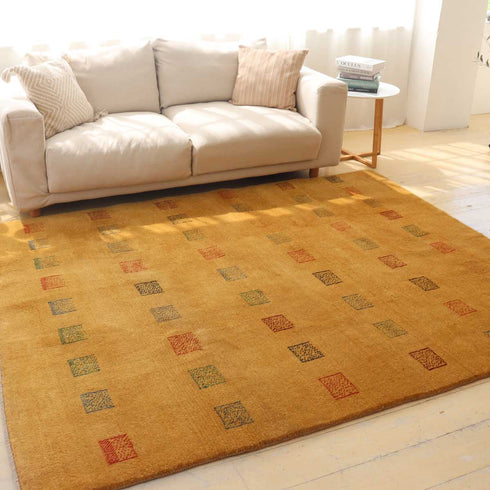 ギャッベ絨毯「黄金の水場」 961607【238×193】