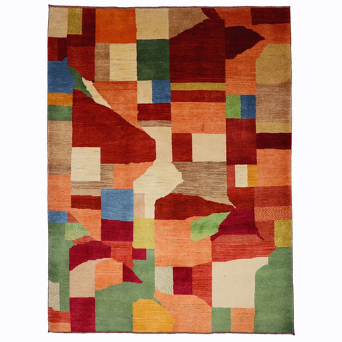 ギャッベ絨毯 「抽象の風景」 961881【233×175】