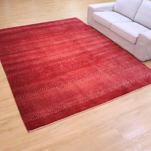 ギャッベ絨毯 「あかねの大地」 961912【293×223】