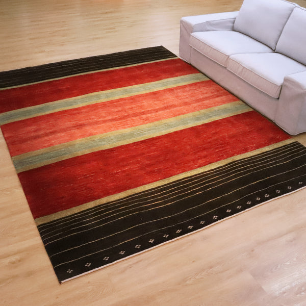 ギャッベ絨毯「色彩のリズム」 961920【284×218】