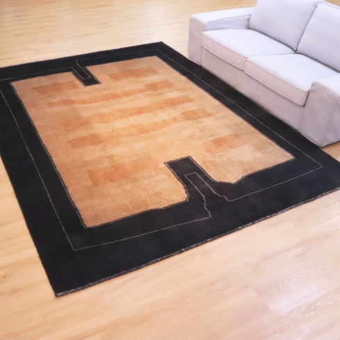 ギャッベ絨毯「静寂の縁」 970106【285×219】