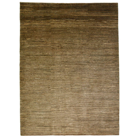 ギャッベ絨毯「温もり感じるナチュラルボーダー」 970159【232×173】