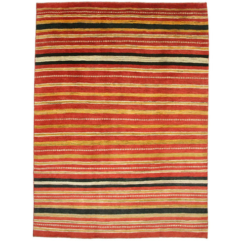 ギャッベ絨毯 「枠が誘う色の旅路」 970170【218×161】