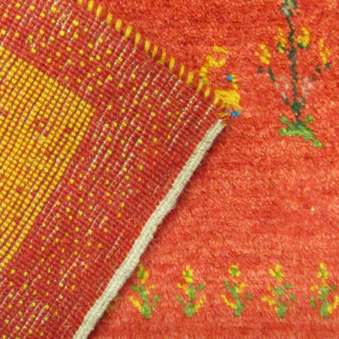 ギャッベ絨毯「ドット柄が優しい」9129809【145×86】