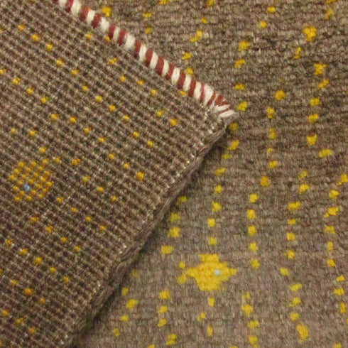 ギャッベ絨毯 「黄色のお魚さん」 9241070【84×57】