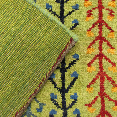 ギャッベ絨毯 「草木の彩り」 9313358【225×173】