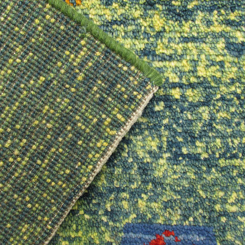 ギャッベ絨毯「涼しげな草原」9319719【261×175】