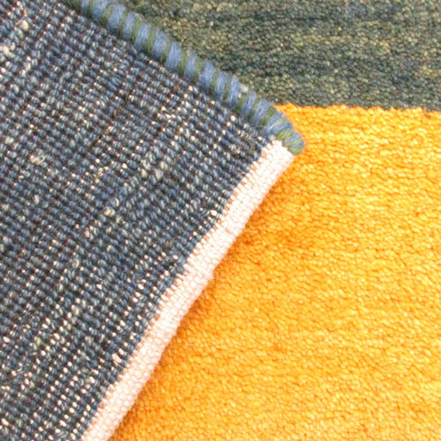 ギャッベ絨毯「カラフルな枠」9318596【219×169】