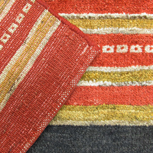 ギャッベ絨毯 「枠が誘う色の旅路」 970170【218×161】