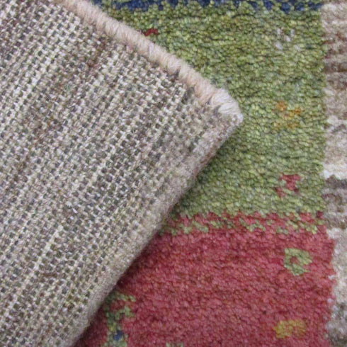 ギャッベ絨毯 「ナチュラルカラーの枠」 9219936【87×62】